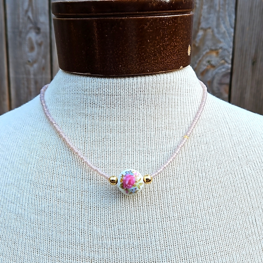 Handmade single strand necklace